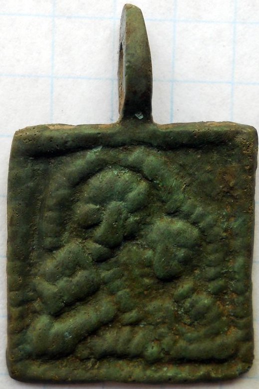Образок Божией Матери, XII-XIV в., бронза
