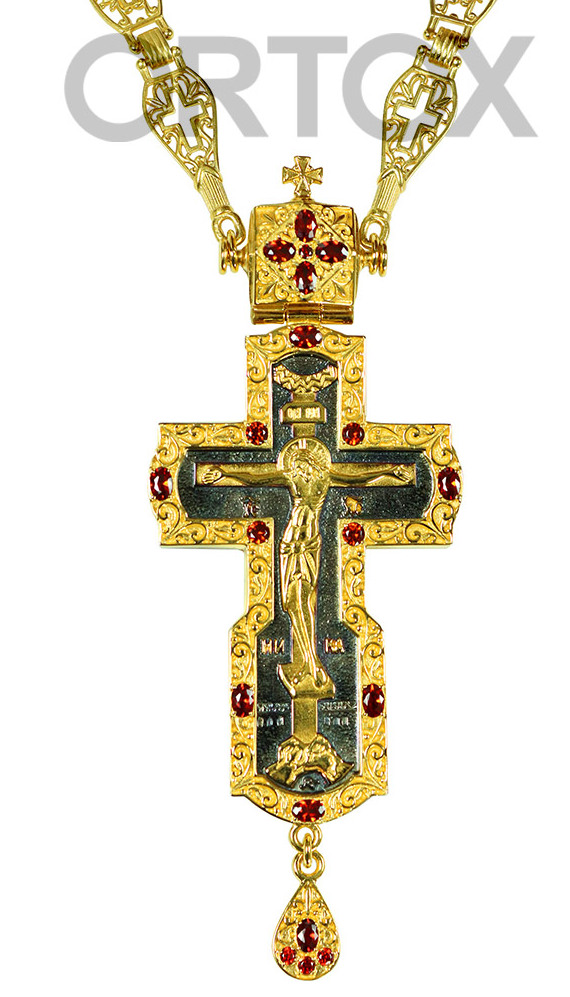 Крест наперсный с украшениями