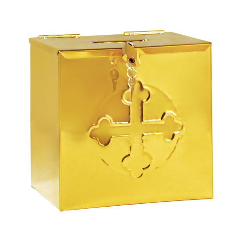 Ящик для пожертвований "Иерусалимский" настольный / настенный с замком, чеканка фото 6