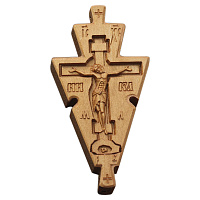 Крест параманный деревянный резной, 3,8х8 см