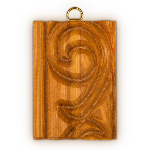 Икона Божией Матери "Семистрельная" (Умягчение злых сердец) на деревянной основе светлая, на холсте с золочением фото 3