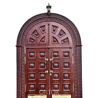 Храмовая дверь с двумя порталами, 327х243 см