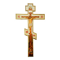 Крест напрестольный из ювелирного сплава с позолотой, 17х30,5 см