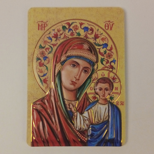 Магнит с иконой Божией Матери "Казанская", 7х10 см фото 5