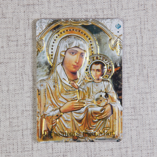 Магнит с иконой Божией Матери "Иерусалимская", 7х10 см фото 5