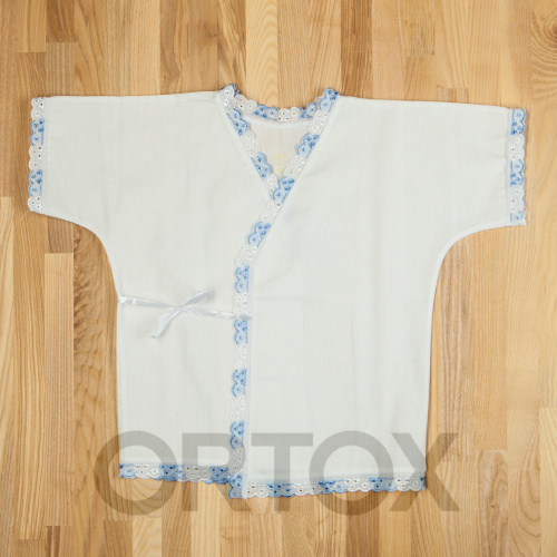 Рубашка для крещения на запах, размер в ассортименте фото 6