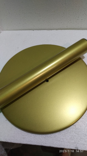 Столбик ограждения солеи металлический, 33х103 см, цвет "под золото", полимерное покрытие, У-0679 фото 4