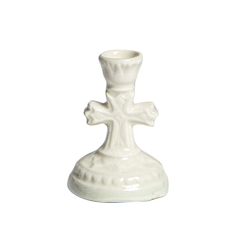 Подсвечник настольный керамический "Крест малый", 3х5 см фото 7