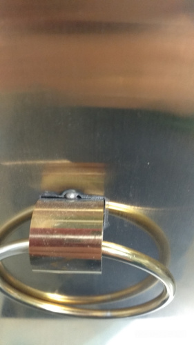 Столбик ограждения металлический, 32х67 см, цвет "под золото", У-1080 фото 6