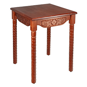 Стол "Суздальский", цвет "кипарис", на 4 ножках, 60х60х77 см (сосна)