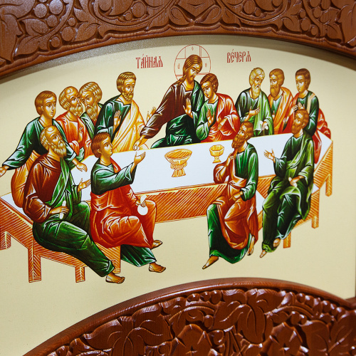 Иконостас "Суздальский" одноярусный, цвет "кипарис", 608х378х25,4 см фото 12