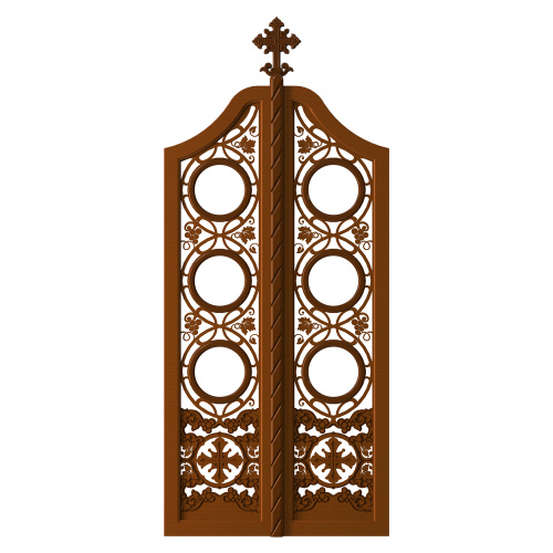 Царские врата для "Благовещенского" иконостаса, цвет "кипарис", 100х233х10 см фото 2