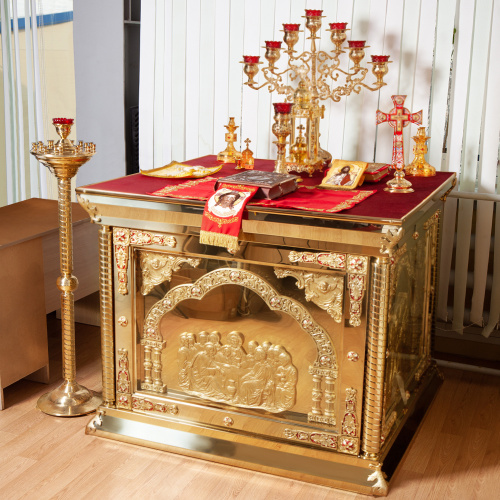 Облачение на престол "Золотые своды", эмаль (высота 107 см) фото 7