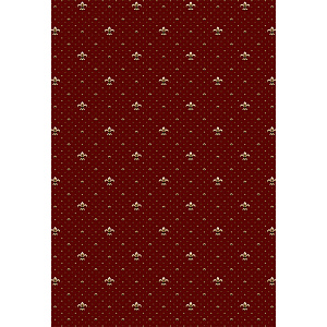 Ковровая дорожка красная, ворс из полипропилена, ширина 4 м (высота ворса 7 мм)