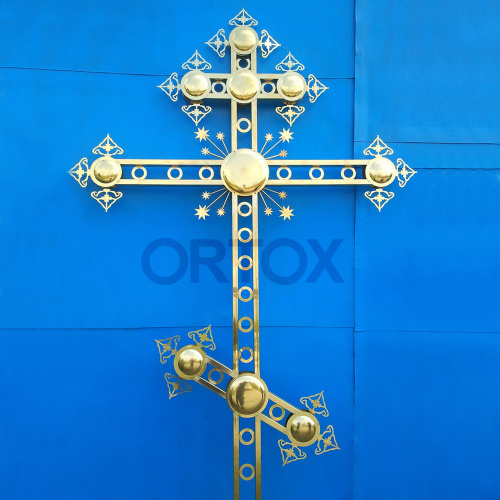 Крест на купол ажурный фото 5