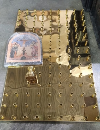 Крышка панихидного стола на 100 свечей, с литографией, 88х54 см, У-1155 фото 2