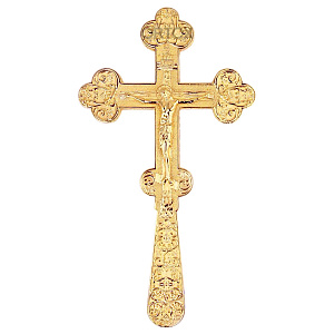 Крест требный из ювелирного сплава в позолоте, высота 20 см (высота 20 см)