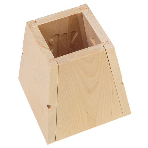 Форма для творожной пасхи (пасочница) на 1 кг, деревянная фото 4