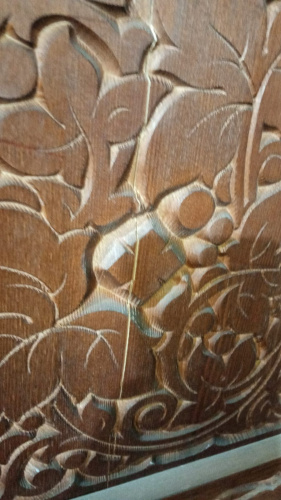 Киот напольный "Суздальский", цвет "кипарис", резной, 94х50х254 см, У-2025 фото 4