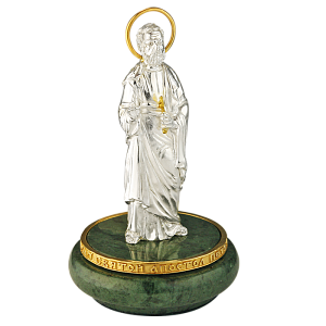 Скульптура "Апостол Петр" из ювелирного сплава в серебрении и позолоте, 11 см (средний вес 11,78 г)