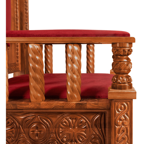 Архиерейский трон "Ярославский", цвет "кипарис", 78х72х160 см фото 8