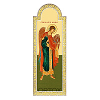 Диаконская дверь для "Суздальского" иконостаса белая с золотом (поталь)