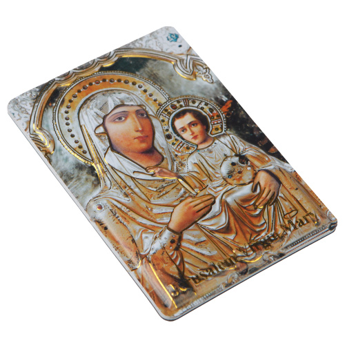 Магнит с иконой Божией Матери "Иерусалимская", 7х10 см фото 2
