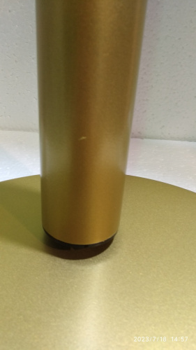 Столбик ограждения солеи металлический, 33х103 см, цвет "под золото", полимерное покрытие, У-0679 фото 7