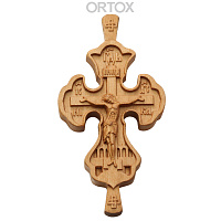 Крест параманный деревянный резной, 3,9х8 см