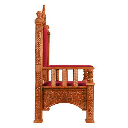 Архиерейский трон "Ярославский", цвет "кипарис", 78х72х160 см фото 3