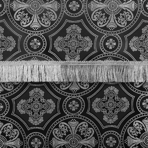 Облачение на престол черное, церковный шелк, 100х100х100 см фото 3