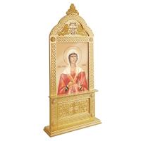 Киот напольный "Ярославский", цвет "золото" (патина), 110х30х230 см