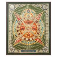 Икона &quot;Всевидящее око Божие&quot;, МДФ, 10х12 см