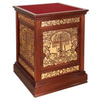 Облачение на престол "Суздальское", цвет "кипарис" с золотом (поталь)