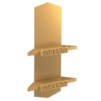Полка для икон "Суздальская" угловая, цвет "золото", 2 яруса