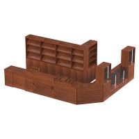 Свечная лавка "Суздальская". Компоновка №3, цвет "ноче экко", "кипарис"