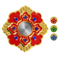 Мощевик врезной, цинковый сплав, эмаль, синие камни, Ø 54/17 мм