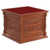 Облачение на престол "Костромское", цвет "кипарис", красная ткань, высота 105 см Облачение на престол "Костромское", цвет "кипарис", красная ткань, высота 105 см