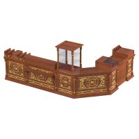 Свечная лавка "Судиславская". Компоновка №5, цвет "ноче экко", "кипарис" с золотом (поталь)