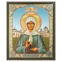 Икона блаженной Матроны Московской, МДФ, 15х18 см