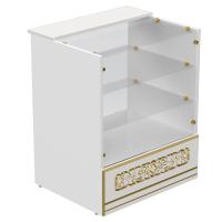 Свечная лавка &quot;Суздальская&quot;. Секция №3, напольная витрина, белая с золотом (патина)