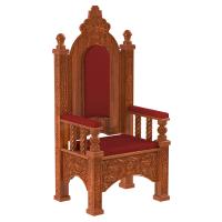Архиерейский трон "Ярославский", цвет "кипарис", 70х58х161 см