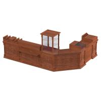 Свечная лавка "Судиславская". Компоновка №5, цвет "ноче экко", "кипарис"