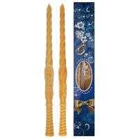 Свечи венчальные воскосодержащие, 2 штуки, 37,5 см