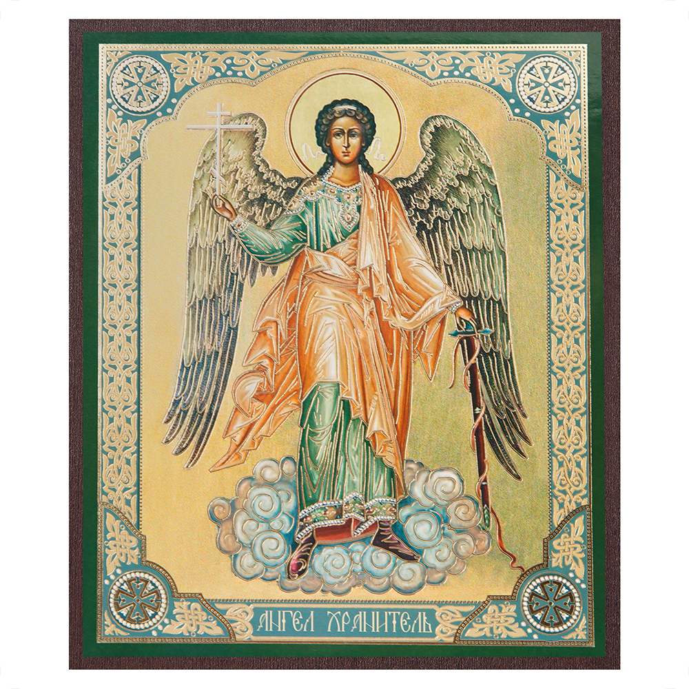 Икона Ангела Хранителя, МДФ, 15х18 см