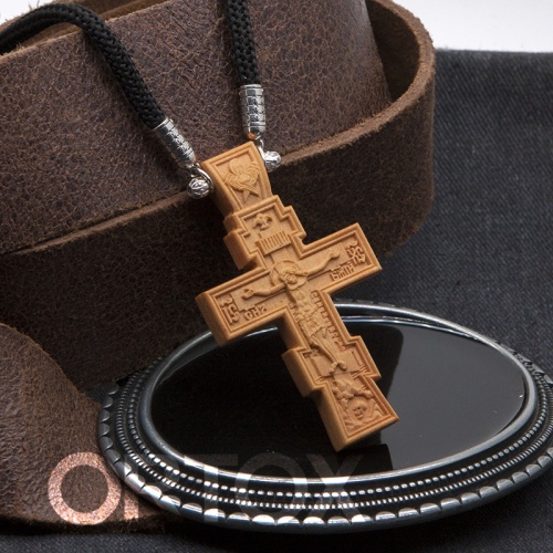 Крест деревянный нательный «Серафимский», цвет светлый, высота 6,5 см фото 8