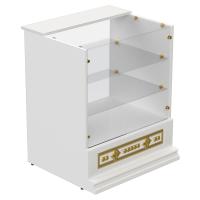 Свечная лавка "Судиславская". Секция №3, напольная витрина, белая с золотом (поталь)