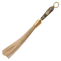 Кропило с искусственным ворсом, синяя эмаль, 39 см