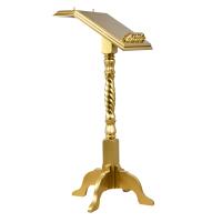 Аналой выносной &quot;Ивановский&quot;, цвет &quot;золото&quot;, с подсвечниками, 60х60х120 см