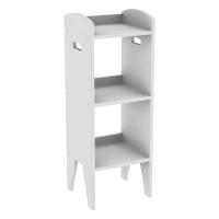 Этажерка "Курская" белая, с полками, 36х32х100 см